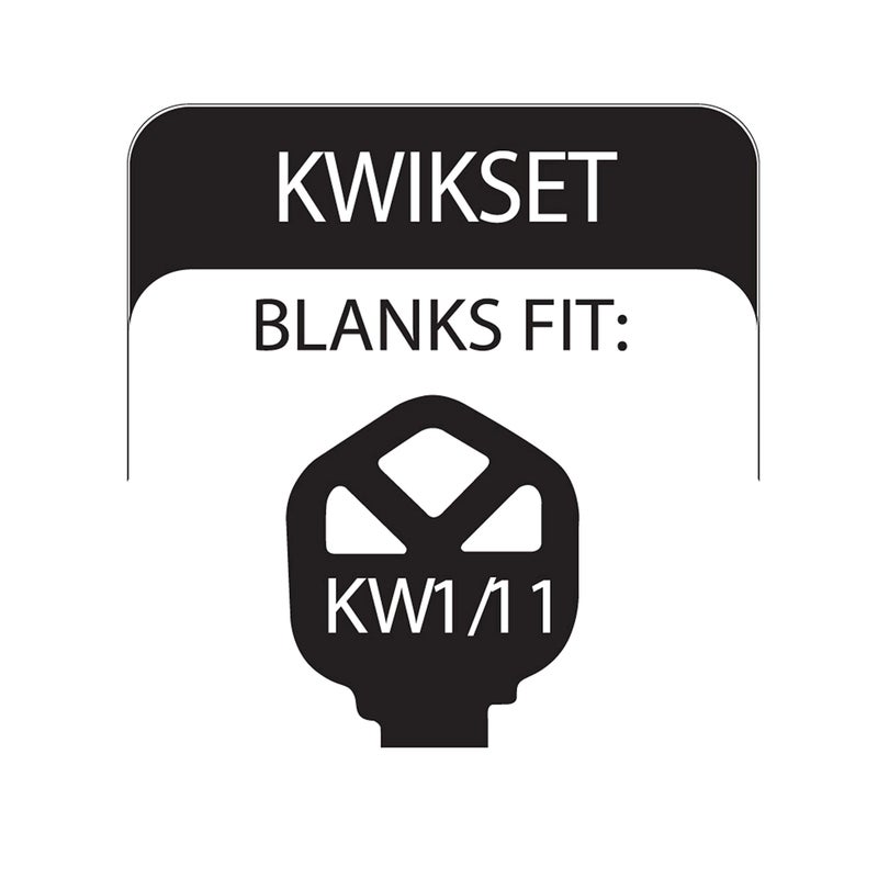 Lucky Line FORGED Key Shapes, SKELETON KEY - House Key Blank, KW1/11, 1 key (B303K) - Image 2